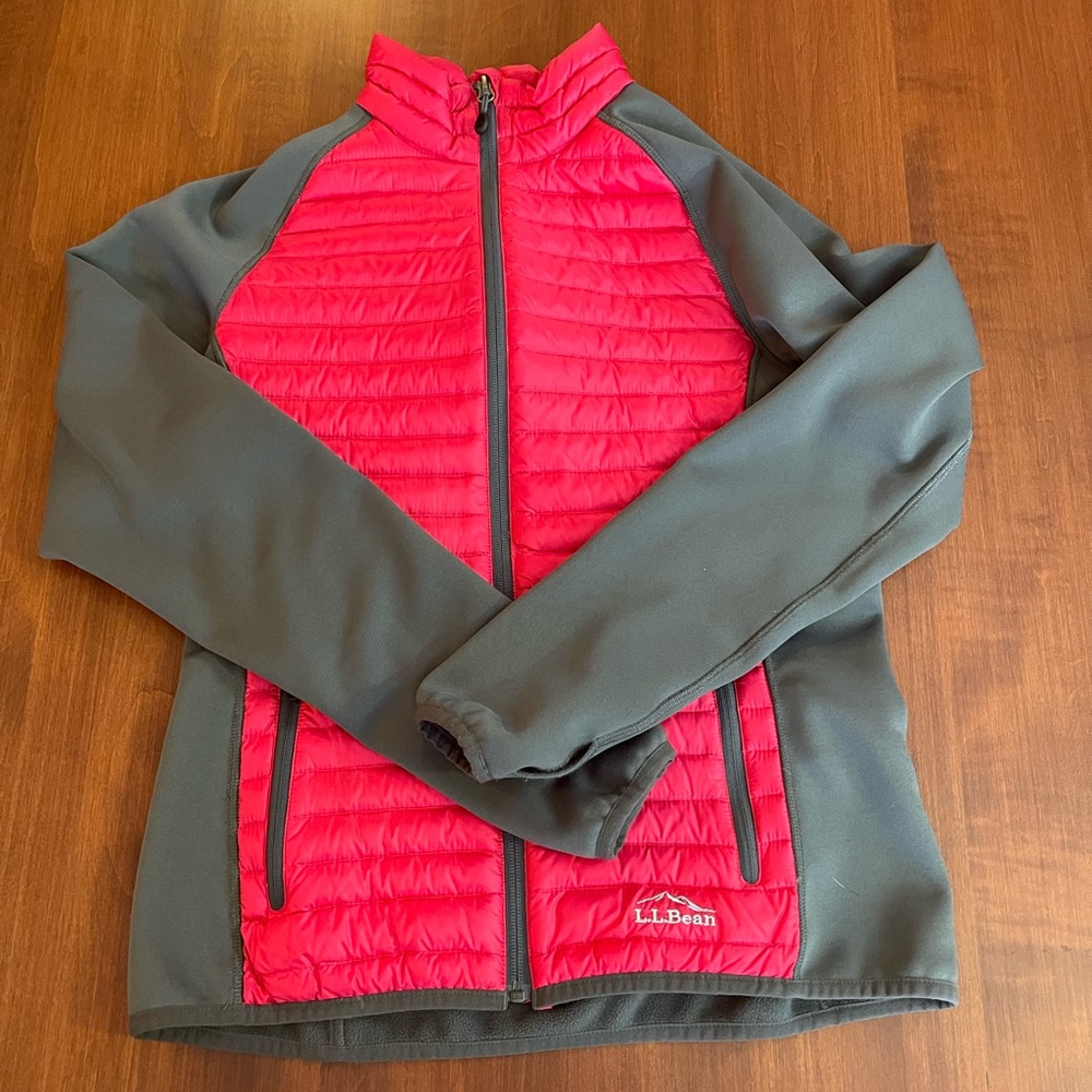 L.L. Bean Downtek Hybrid Ultralight Puffer Jacket Down Coat Women's Sz S